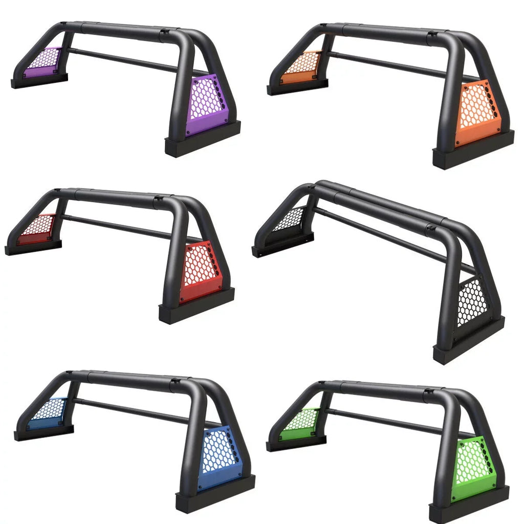 62.9-74.7" Adjustable Truck Roll Sport Bar Chase Rack Bed Bar Fit For 1999-2013 and 2019-2023 Chevy silverado/ sierra