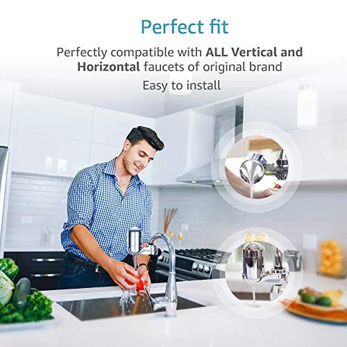 Certified Water Filter, Compatible with Pur -3375 () Faucet Replacement Water Filter (Pack of 3, Packing May Vary)