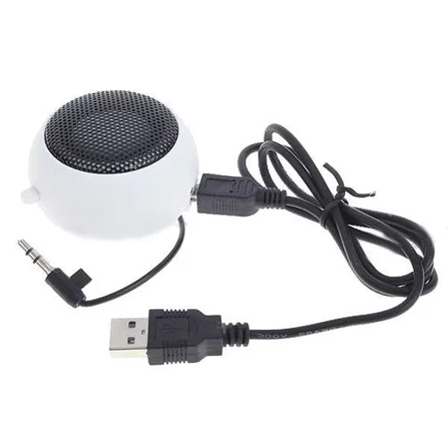 Portable Wired Speaker for Samsung Galaxy Tab  8.4 (2020)/ 10.4 (2020) - Audio Multimedia Rechargeable White