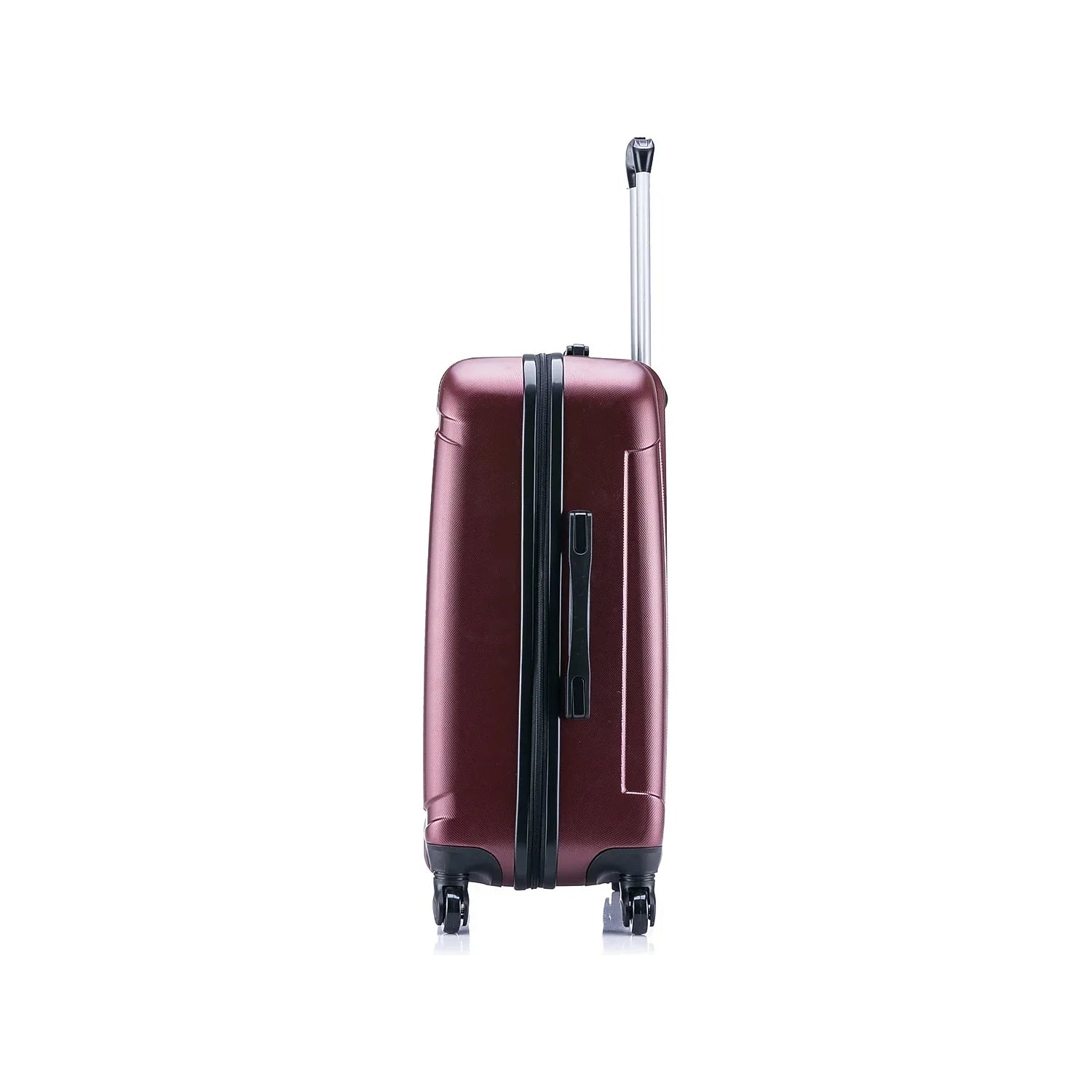 InUSA Pilot Large Plastic 4-Wheel Spinner Luggage Wine (-)