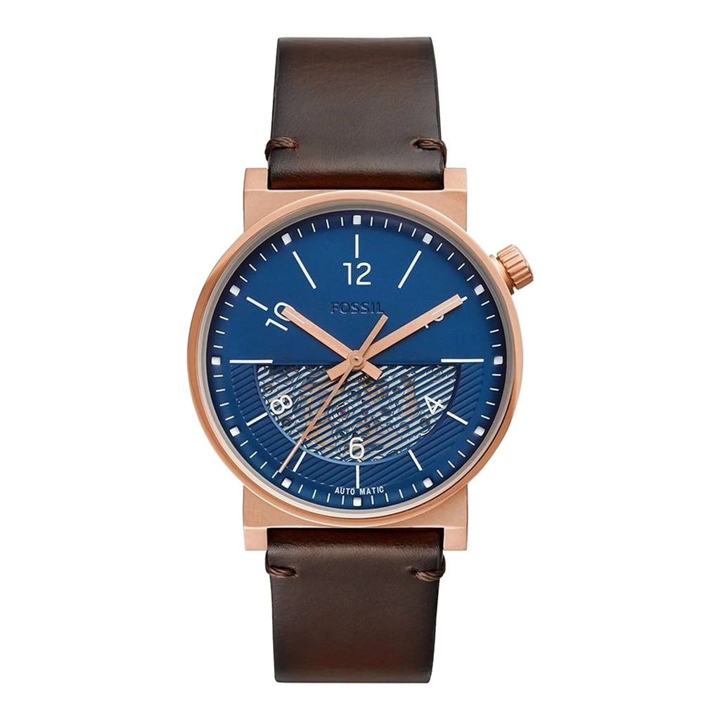 Fossil  Barstow Automatic Brown Leather Watch