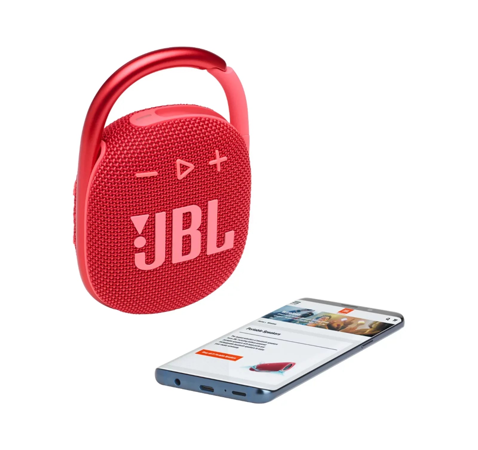 Restored  Clip 4 Red Portable Bluetooth Speaker (Refurbished)