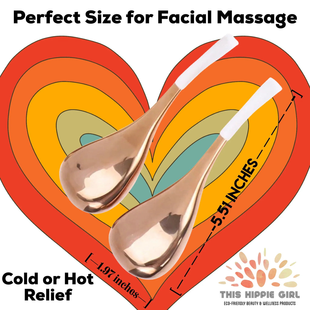 Hottie Facial Cryo Bars, Ice Globes for Face, Cryo Sticks for Face, Rose Gold Cold Therapy, face care tools