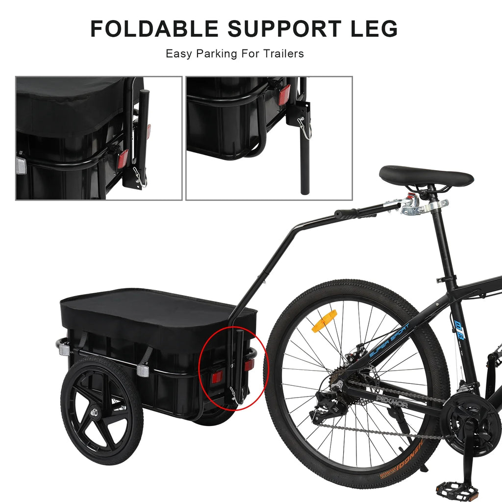 Bike Cargo Trailer, Bicycle Wagon Trailer /Universal Coupler & Waterproof Cover