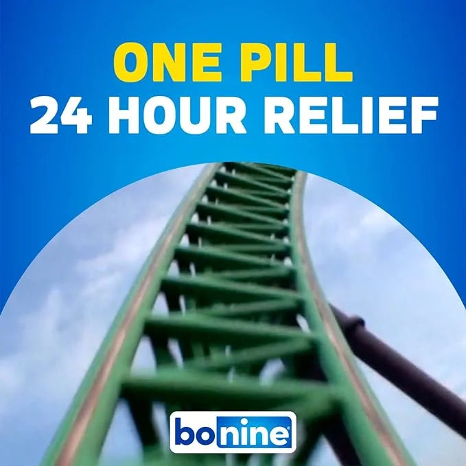 Bonine Chewable Tablets for Motion Sickness, Raspberry 16 ea (Pack of 3)