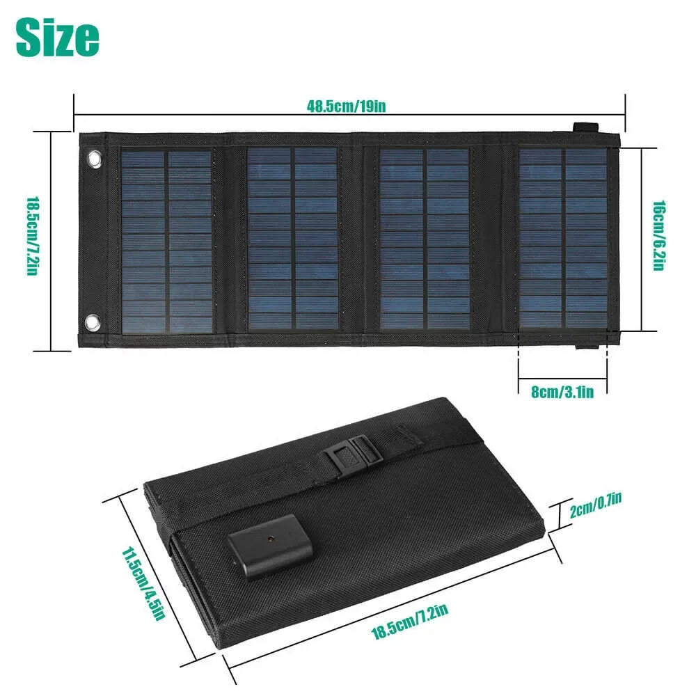 80W Solar Panel Foldable Suitable for Portable Power Station, iPhone, Ipad, Laptop,  Port, Suitable for Outdoor Camping Caravan  Travel