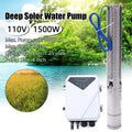 4" 2  110V Solar Water Pump Submersible  Controller Kit  Deep Well Pump