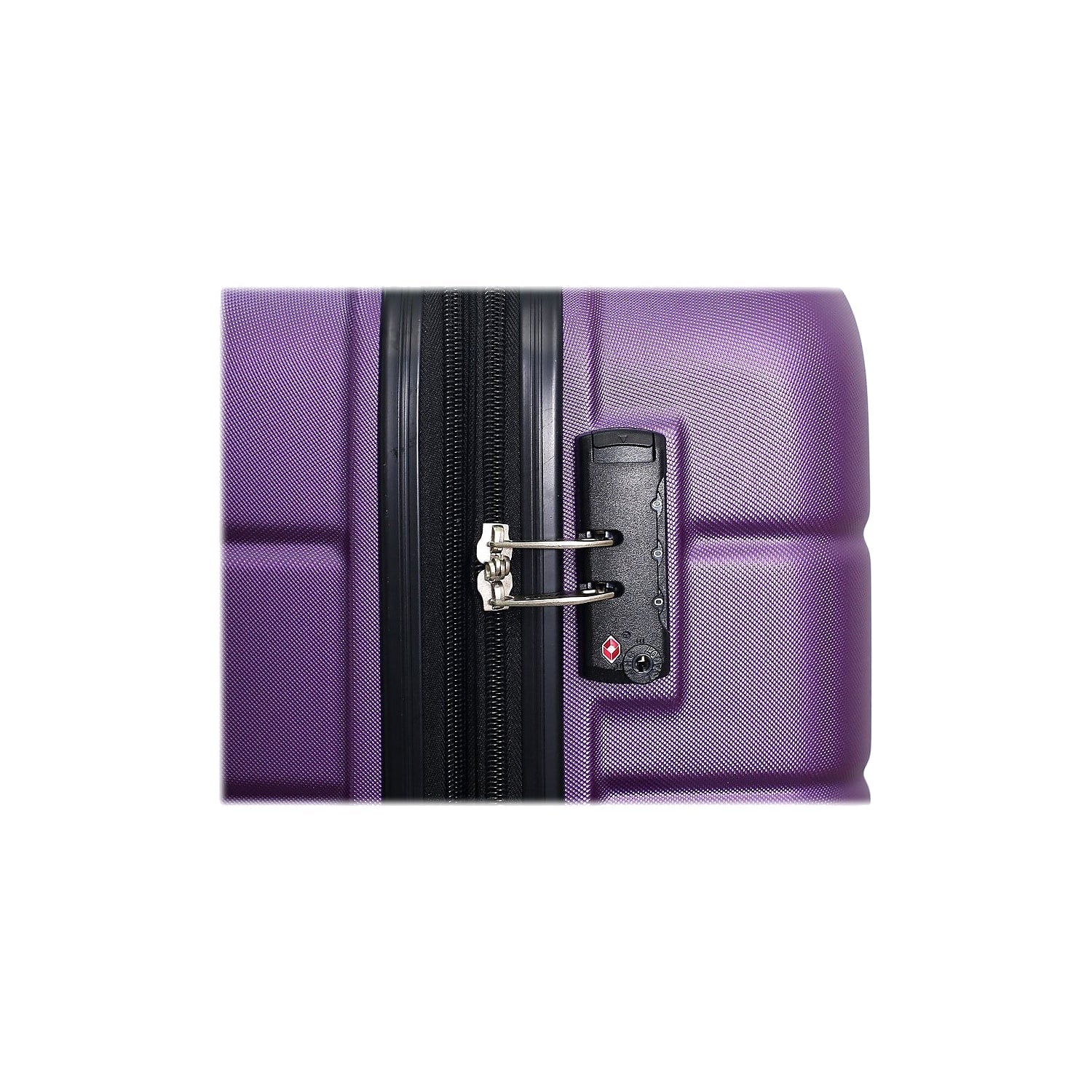 Plastic Carry-On Luggage Purple (-)