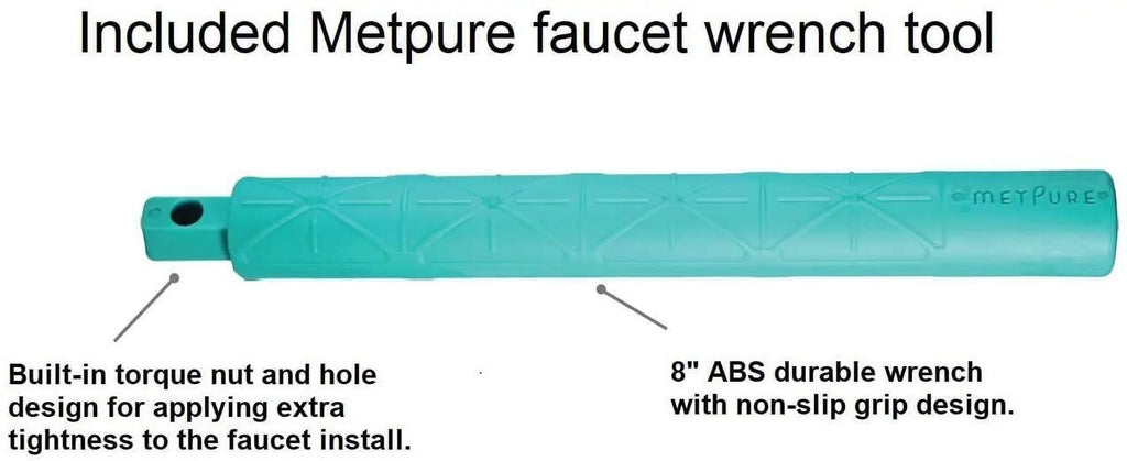 Metpure Water Filtration Faucet Rose Gold Vase Style Non Air Gap Reverse Osmosis Drinking Water Dispenser With Faucet Wrench