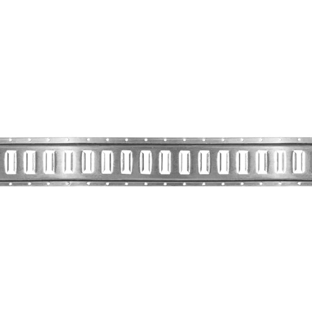 Cargo Mall  Track Shelving Kit - 12 Pieces: 5 ft Galvanized  Track Rails &  Track Wood Beam Sockets