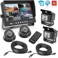 Rear View Backup Camera System -  Parking Reverse Car Truck Vehicle Dual Rearview Back Up Kit w/ 9  Monitor, Night Vision, Tilt-Adjustable, Video Recorder, Universal Mount - Pyle