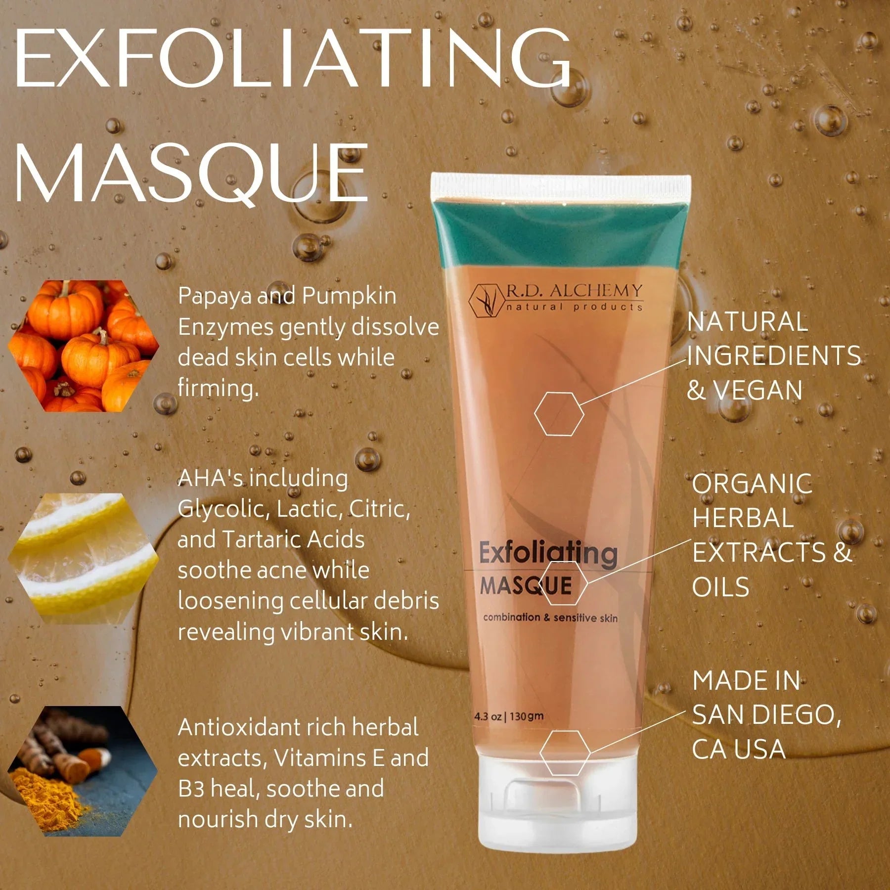 Alchemy - Exfoliating Mask - Natural and Organic