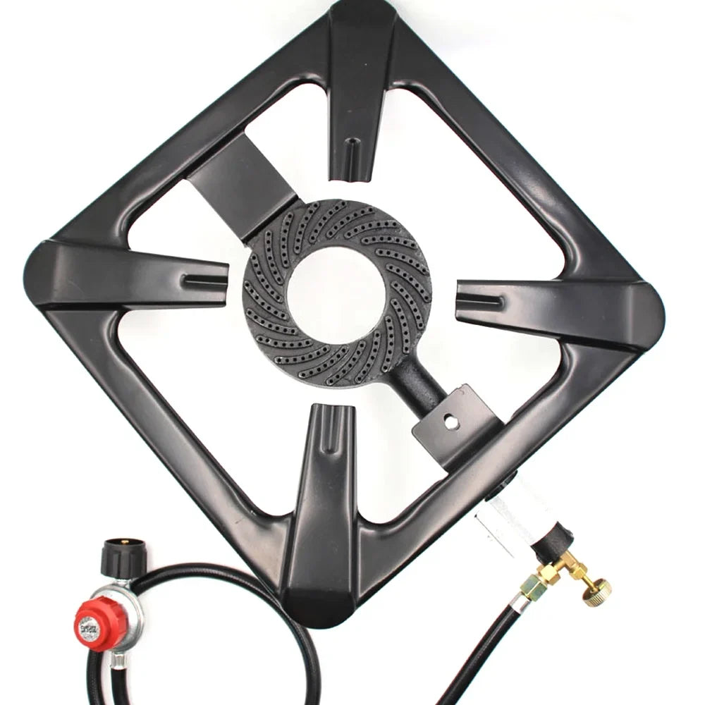 Walmeck Portable Gas Stove , Propane Stove, Cast Iron Camping Stove for Cooking Outdoors