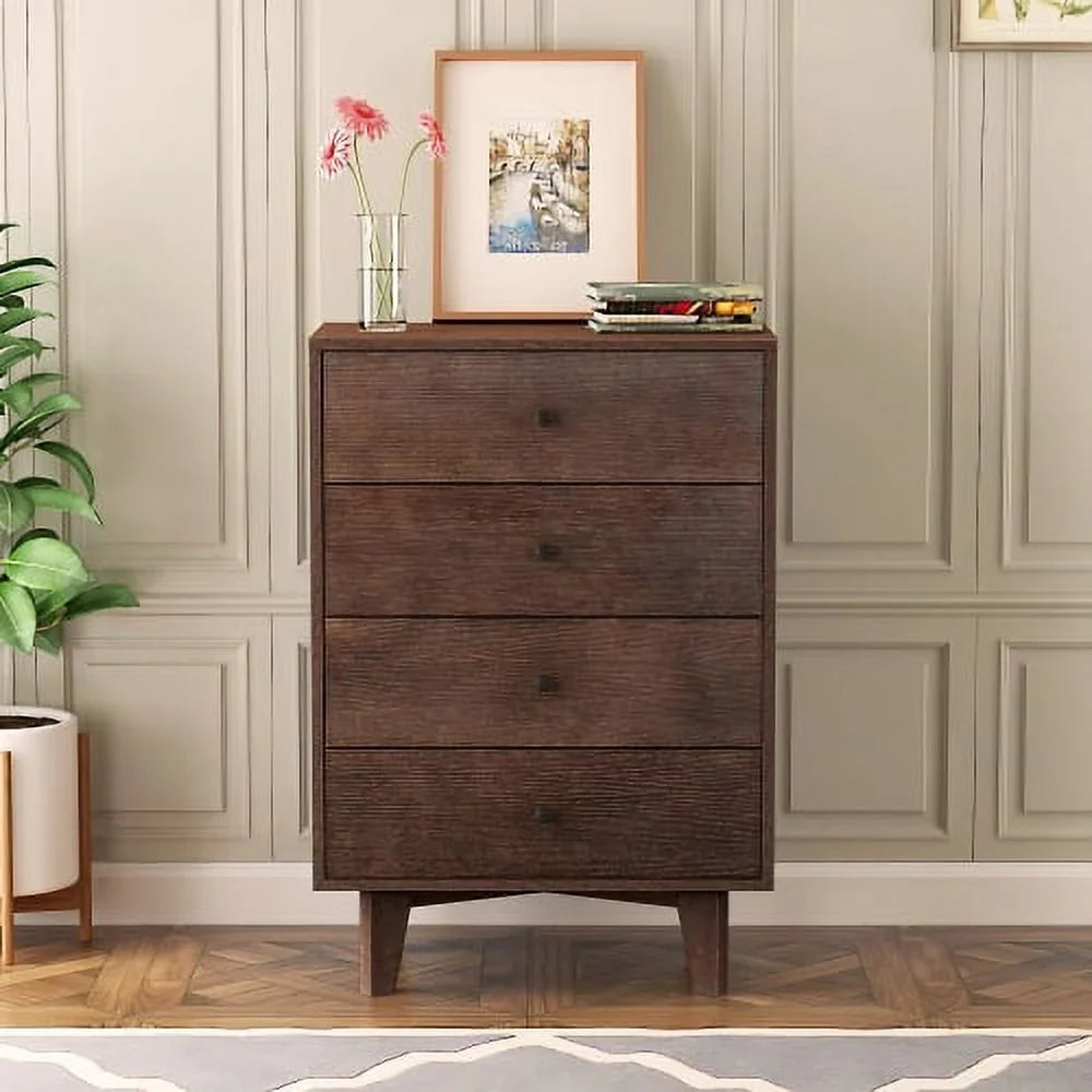 Solid Wood Spray-Painted Drawer Dresser Bar,Buffet Tableware Cabinet Lockers Buffet Server Console Table Lockers, Retro Round Handle, Applicable To The Dining Room, Living Room,Kitchen Corridor Auburn