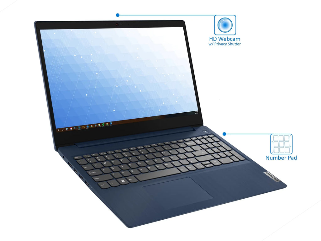 Lenovo IdeaPad 3i Laptop, 15.6"  Display, Intel Core i3-1115G4 Upto 4.1GHz, 12GB , 256GB NVMe , , Card Reader, Wi-Fi, Bluetooth, Windows 11 Home