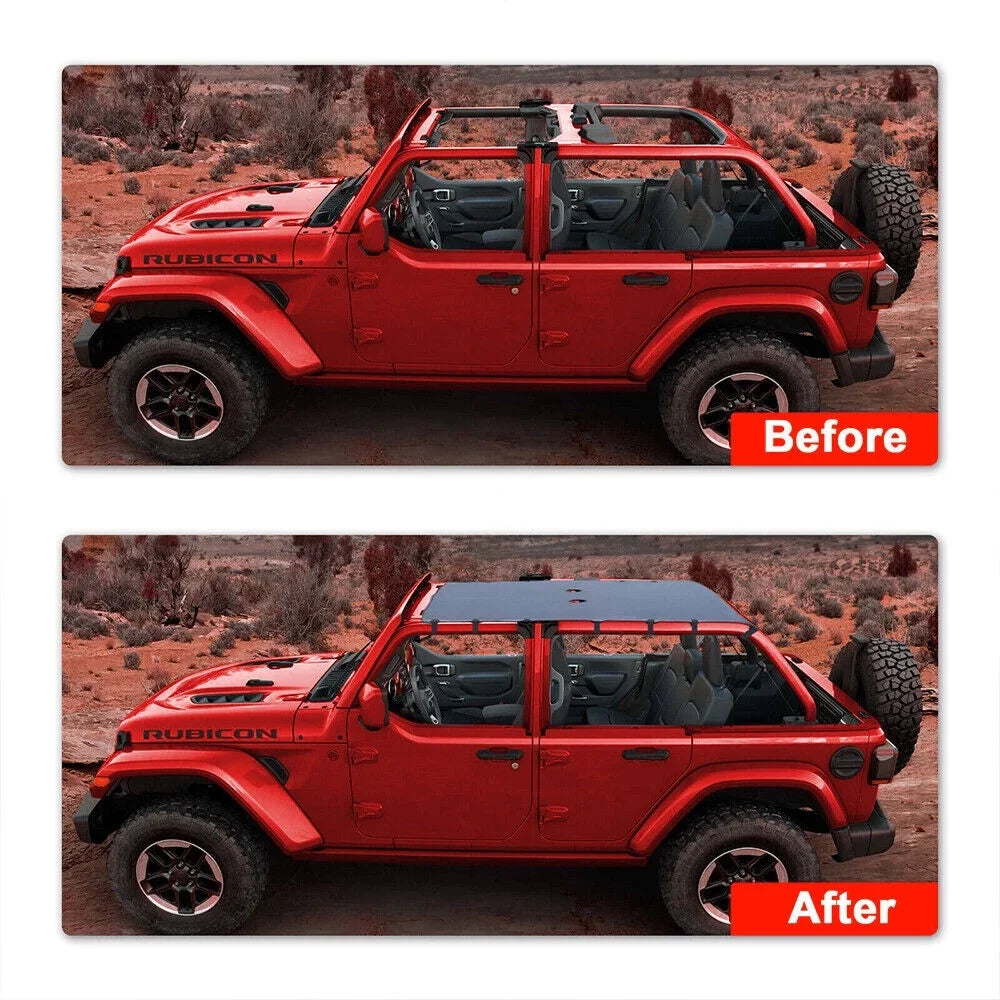 Stylish Leather Top Sunshade to Shield Your Jeep Wrangler   07-18  from the Sun - Quality Guaranteed