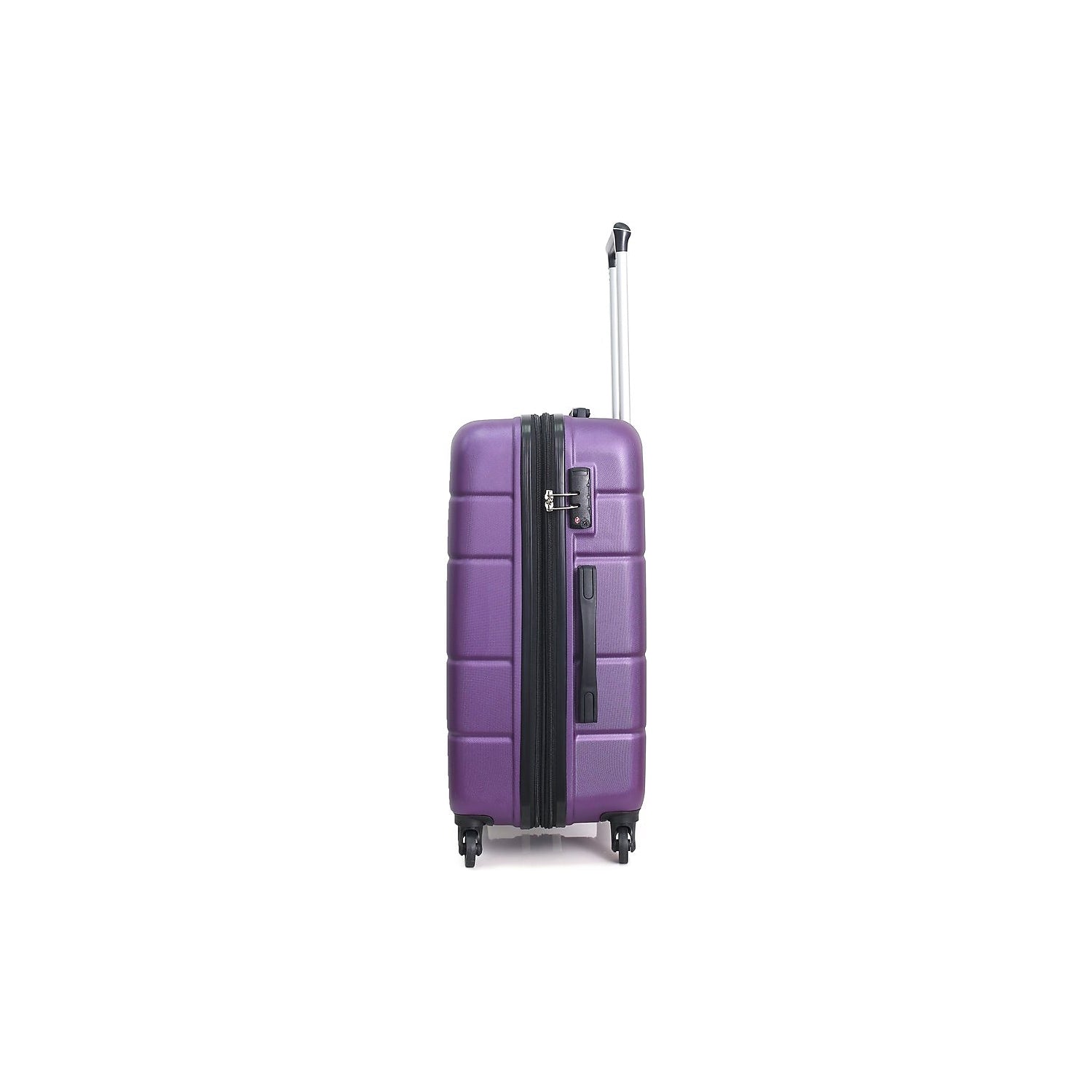 Plastic Carry-On Luggage Purple (-)