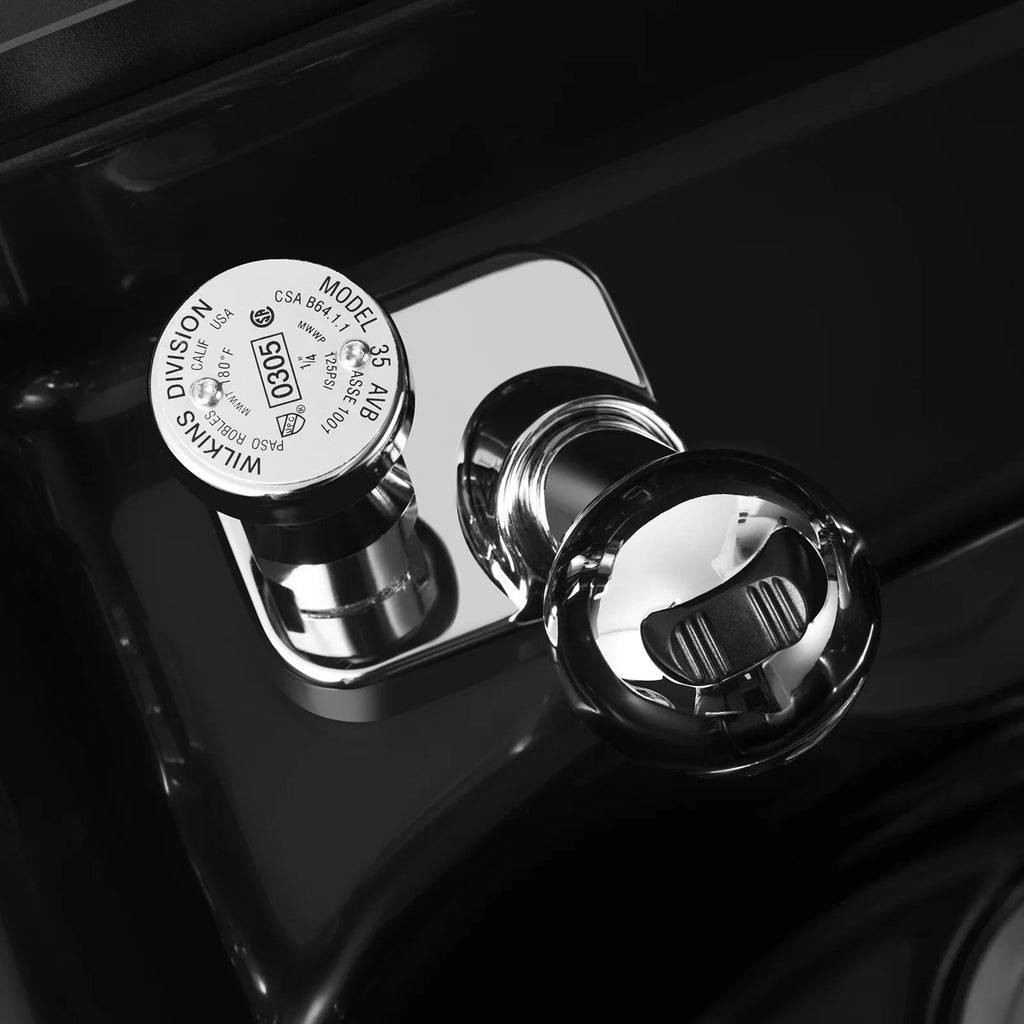 Artist hand Backwash Sink Shampoo Station Hair Salon Beauty with ,Hair Dryer Holes, Trap,Drawer(Black)