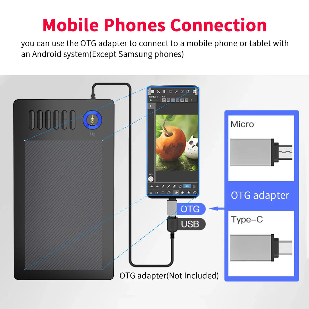 Tablet,10x6in 8192 12 Tablet 10x6in 8192  Tablet Windows Android 12 10x6inch 250rps 5080lpi Laptop Pc 12 5080lpi Resolution Tablet 8192 Sensitivity Battery-free 8192 Sensitivity