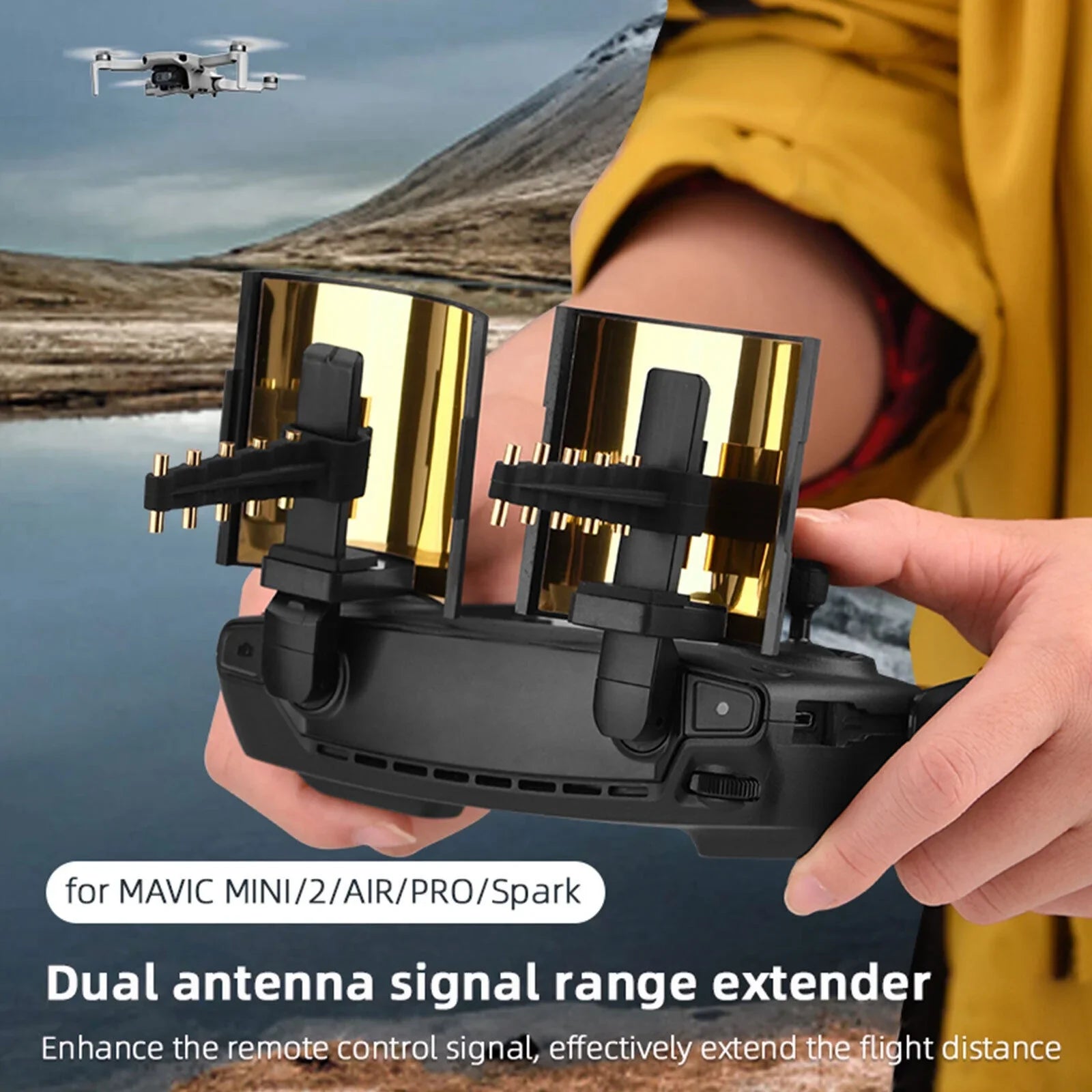 Yagi- Antenna Booster For  Mavic2/Mini// Drone Signal Range Extender