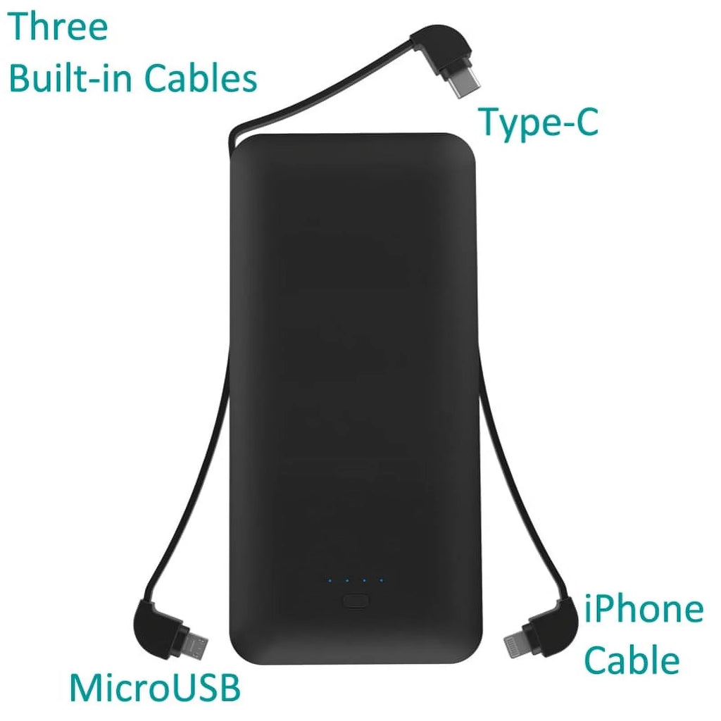For Motorola Razr / Razr Plus / Razr Plus (2023) - 10000mAh Power Bank Charger Backup Battery Portable  Port Built-in Adapters  Plug