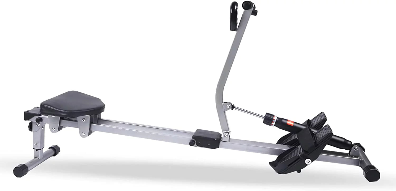 Fitness Rowing Machine Rower Ergometer, Digital Monitor and 260 lbs of Maximum Load, Black