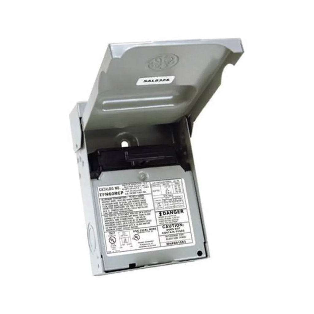 Ge  Tfn60Rcp 60 Amps Non-Fusible 2-Pole Ac Disconnect