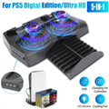 Charging Dock For  Controller w/Console Stand Cooling Fans 14 Games Disk Slot