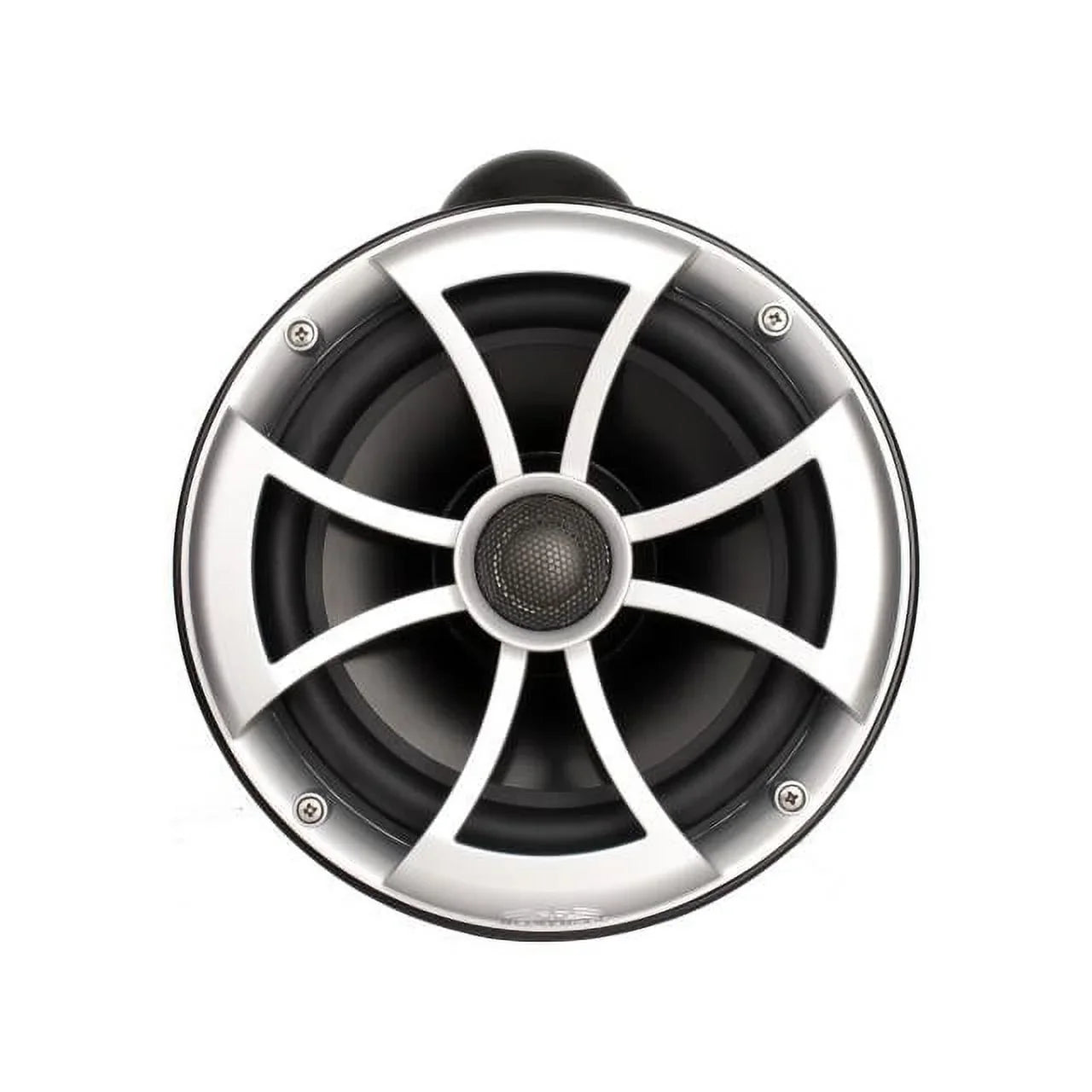 Wet Sounds - 8" Black Tower Speakers with Stainless Steel  Fixed Clamps &  600 Watt Amplifier