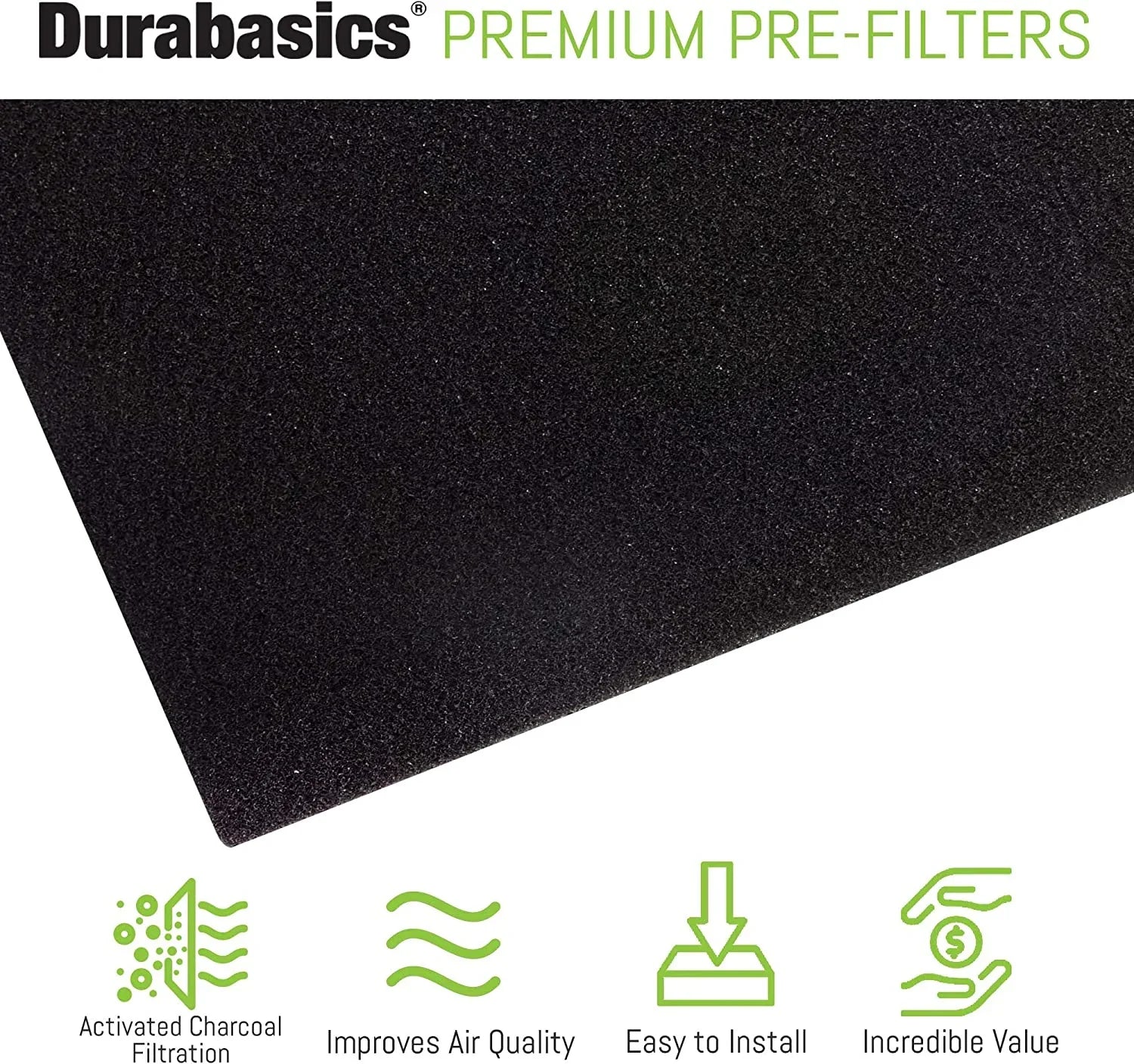 Durabasics Pre-Filters for Honeywell  Replacement Filters, Honeywell Prefilter , Honeywell Filter , Prefilter for Honeywell Air Purifier, Honeywell Pre Filter Replacement, --4 Pack
