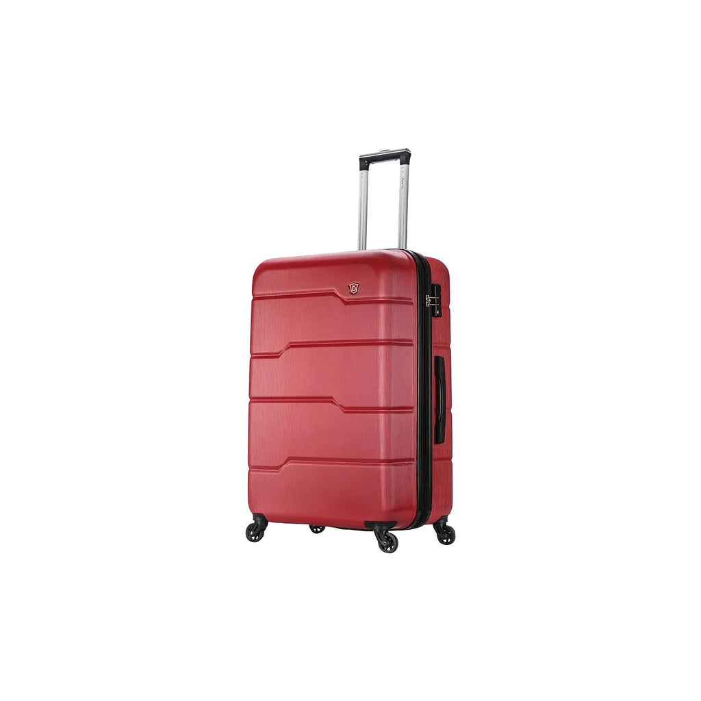 Plastic 4-Wheel Spinner Luggage Red (-)