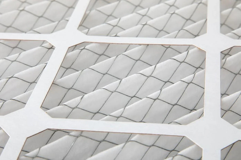 6 Pack of 14x14x1  10 Pleated Air Filters by Glasfloss. Actual Size: 13-1/2 x 13-1/2 x 7/8