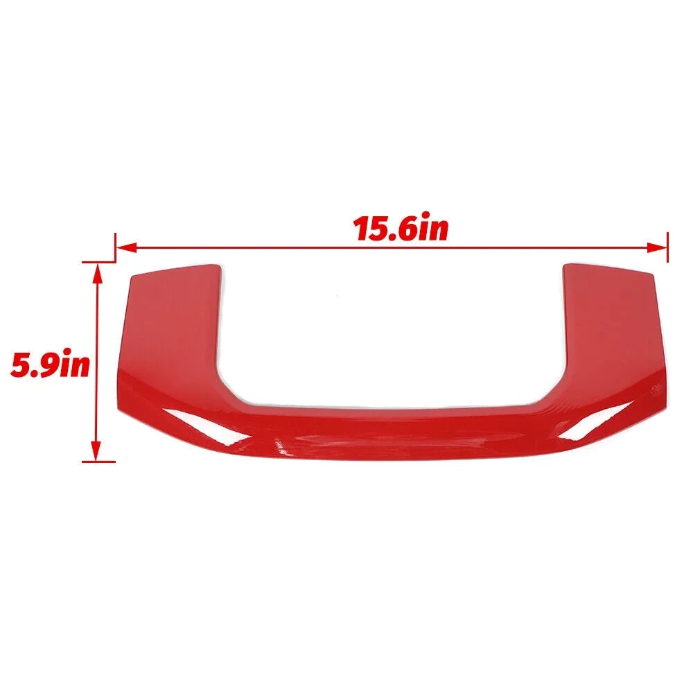 Teledu Red Center Console Storage Box Panel Trim Decor Frame