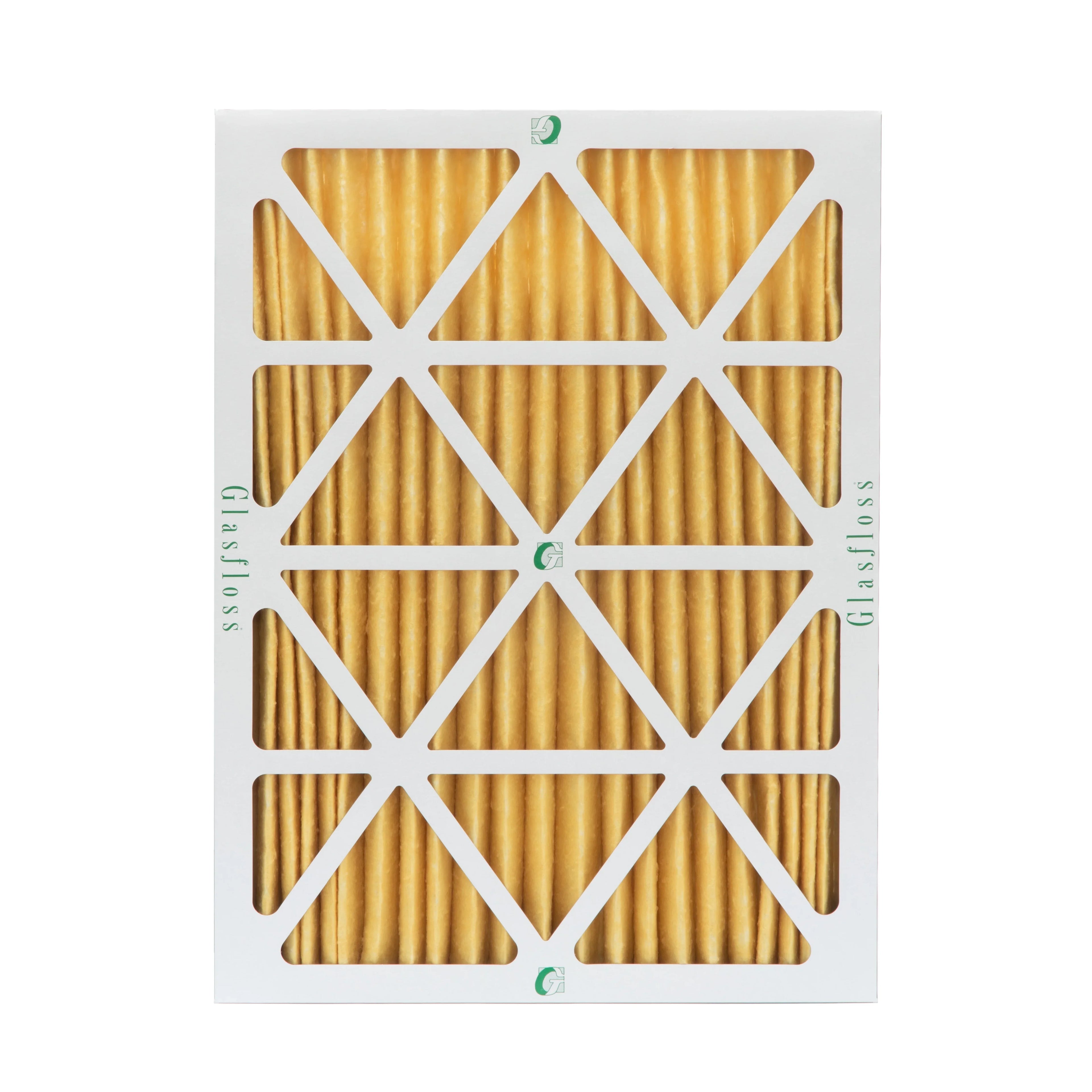 3 Pack of 18x20x2  11 Pleated 2" Inch Air Filters by Glasfloss. Actual Size: 17-1/2 x 19-1/2 x 1-3/4