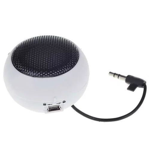 Portable Wired Speaker for Samsung Galaxy Tab  8.4 (2020)/ 10.4 (2020) - Audio Multimedia Rechargeable White