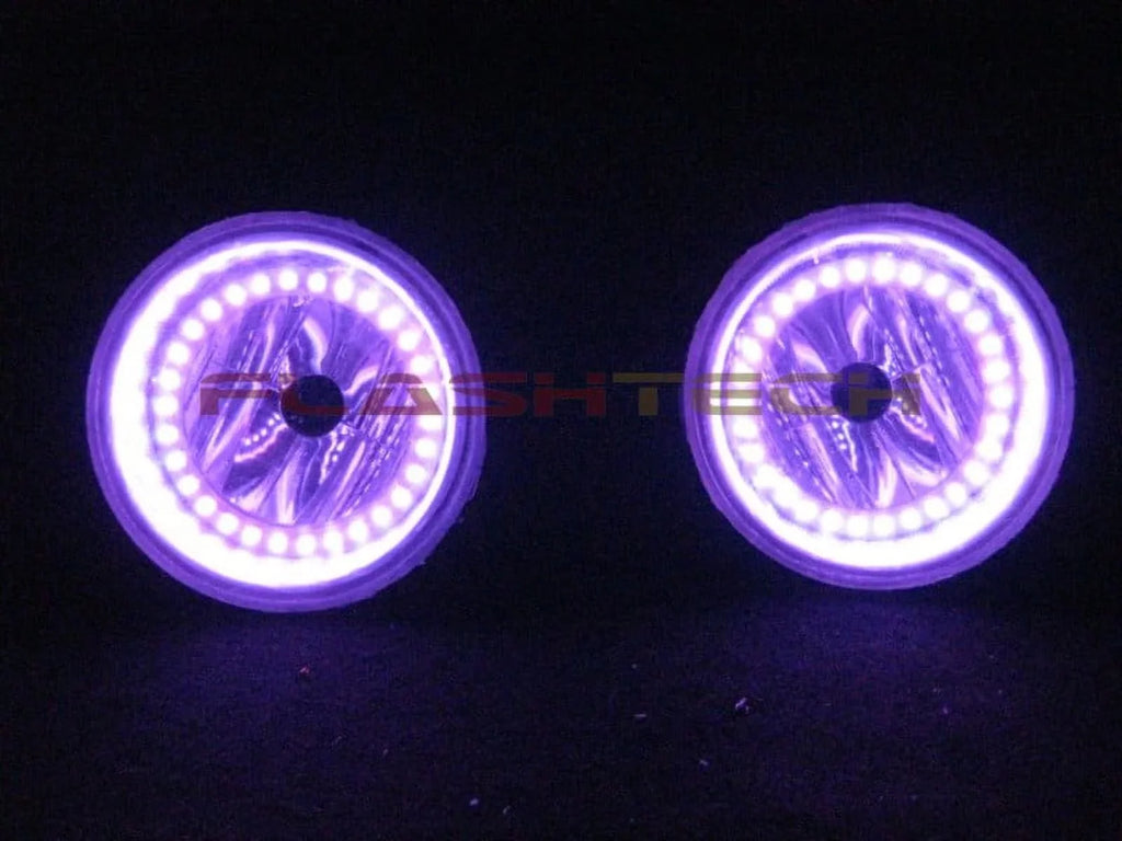 Flashtech   Multi Color Halo Ring Fog Light Kit for Dodge Caliber 07-12 with .3 Fusion Color Change Wifi Remote
