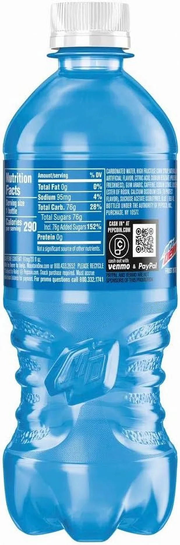 Limited Edition Mountain Dew Frost Bite, 20 Fl Oz Bottle, 6 Count