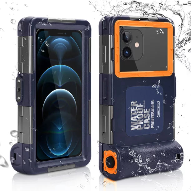 UrbanX Professional [15m/50ft] Swimming Diving Surfing Snorkeling Photo Video Waterproof Protective Case Underwater Housing for Oppo Reno6 And all Phones Up to 6.9 Inch  with Lanyard