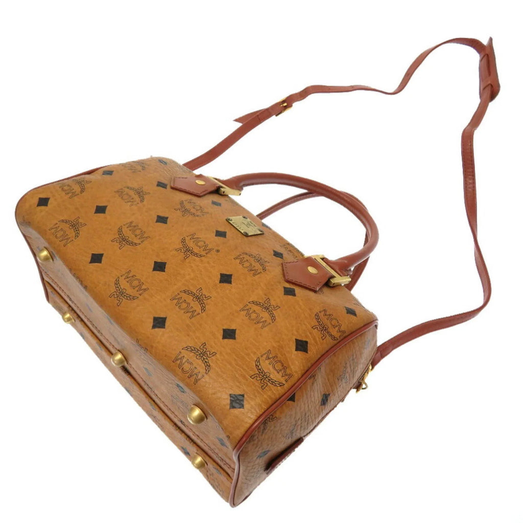 Visetos Brown Canvas Handbag (Pre-Owned)