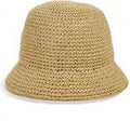 Women’s Kate Spade New York Metallic Crochet Bucket Hat Tan