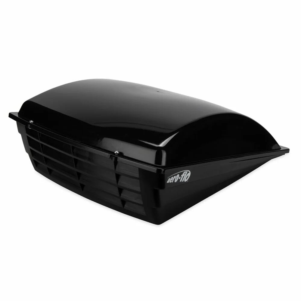 Camco Aero-Flo Roof Vent Cover, Mounts to Existing 14” x 14”  Roof Vents | Black Plastic (40711)