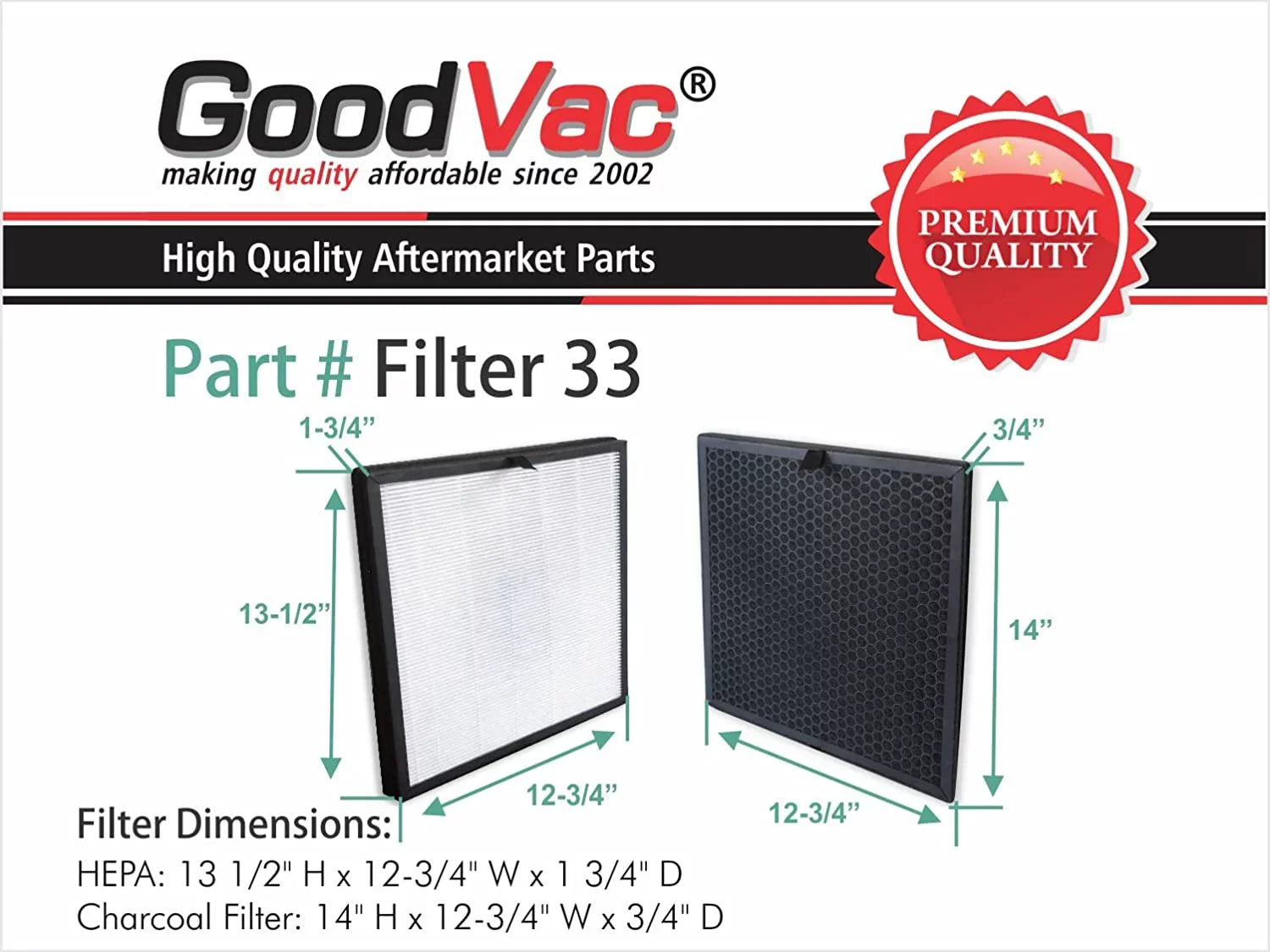 Replacement  True  Filter Kit Compatible with Samsung Cube Air Purifiers -/