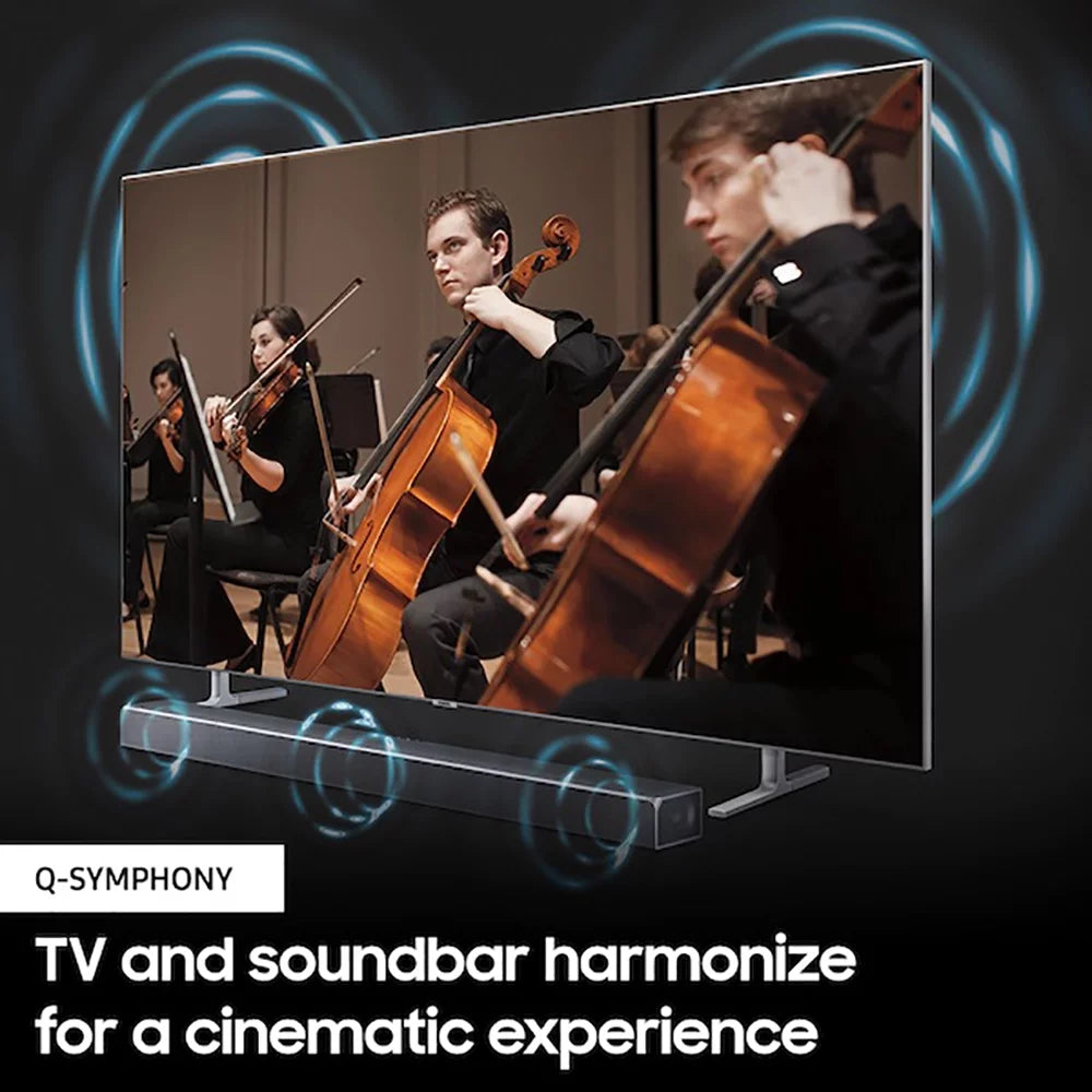 Samsung - 9.1.4ch Surround Sound Wireless Home Theater Bundle 7.1.2ch Dolby Atmos /: Soundbar + Swa-9500S 2.0.2ch Rear Speaker Kit + Subwoofer + Extended Coverage + 2 Deco Gear  Cables