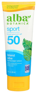 Alba Botanica Sunscreen Lotion, Sport,  45, Fragrance Free, 4 Oz (Packaging May Vary)
