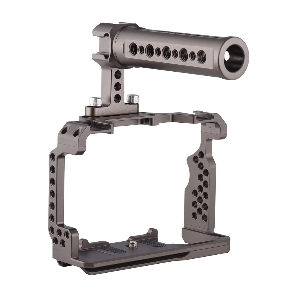 Andoer Aluminum Alloy Camera Cage Kit with Video Rig Handle Grip Replacement for Sony  /  /