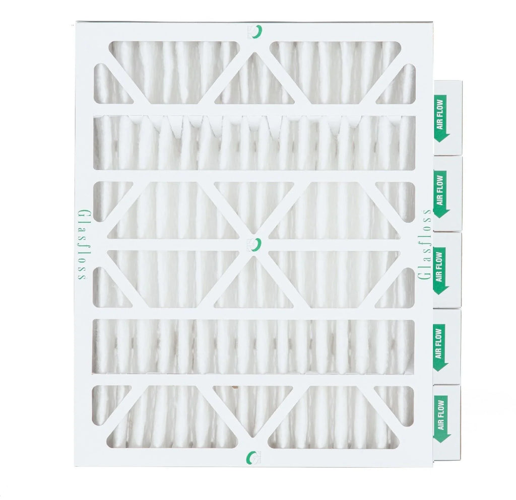6 Pack of 16x20x4  13 Pleated 4" Inch Air Filters by Glasfloss. Actual Size: 15-1/2 x 19-1/2 x 3-3/4
