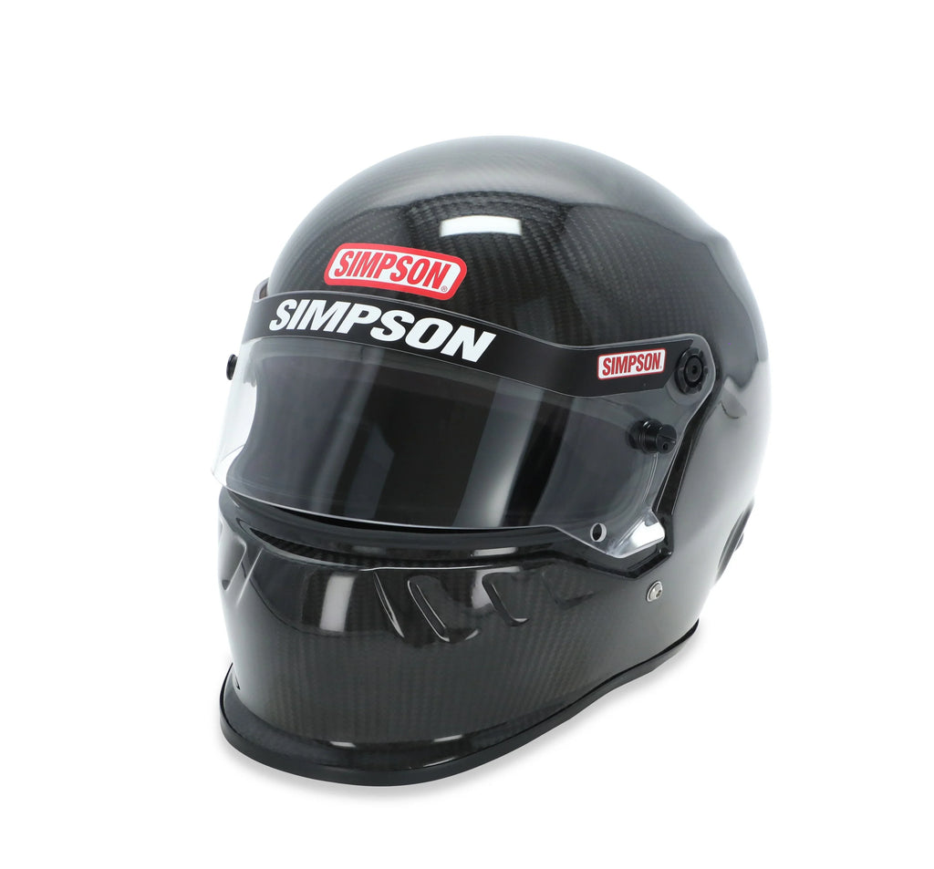Simpson Racing 795001C  Dirt Track Helmet - Snell  - Carbon Fiber - Adult