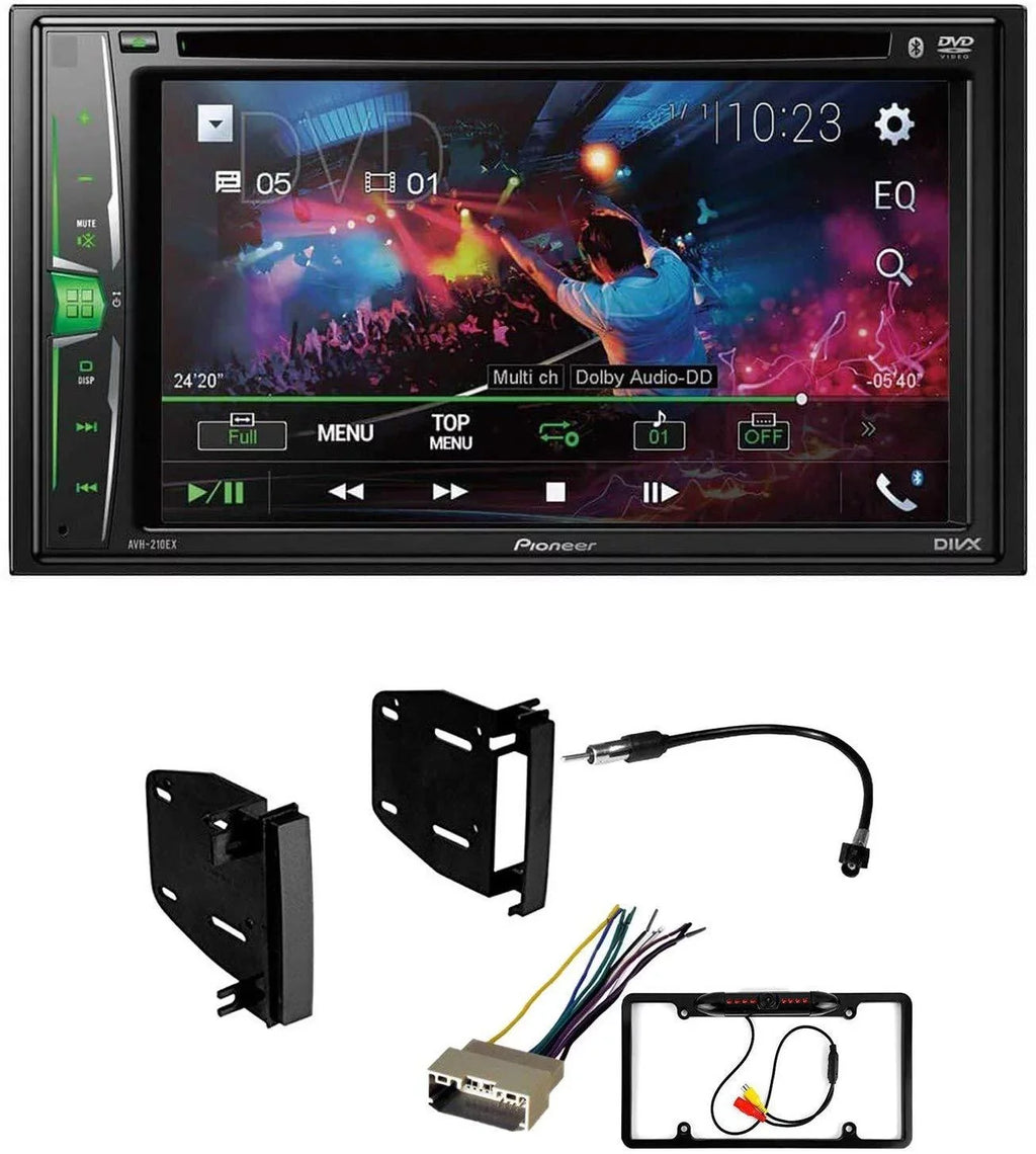 Bundle for 2008-2016 Chrysler Town & Country / Pioneer -241EX Double  Car Stereo with Bluetooth/Backup Camera/Install Kit/in-Dash / / 6.2" Touchscreen Digital Media Receiver