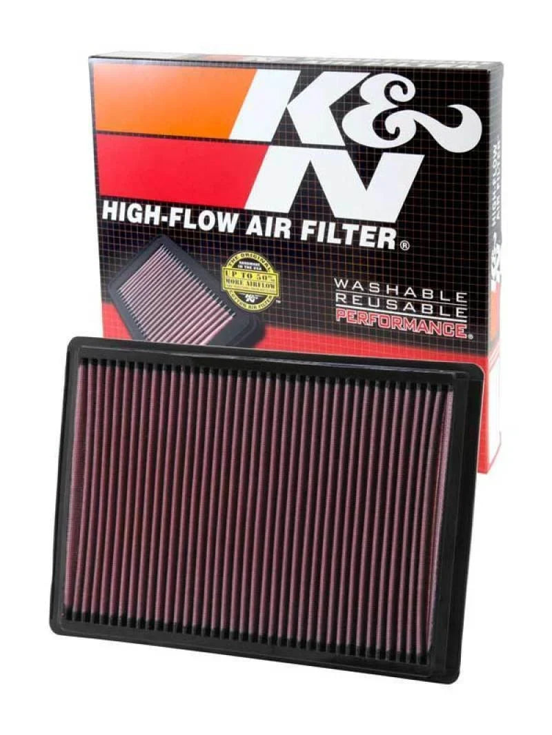 & Engine Air Filter: High Performance, Premium, Washable, Replacement Filter: 2004-2010  / (Challenger, Charger, Magnum, 300, 300C), 33-2295