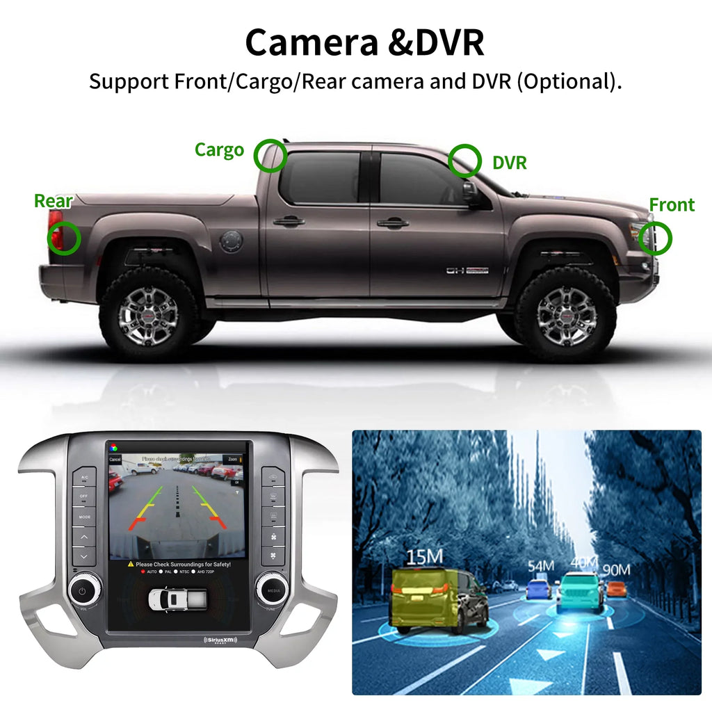 Linkswell Gen5 -style 12.1 inch Car SirusXm Raido Stereo for Chevrolet Silverado 2014-2021  2014-2019 Touch Screen Navigator Android Truck Replacement  radio 4G+64G Apple Carplay Auto